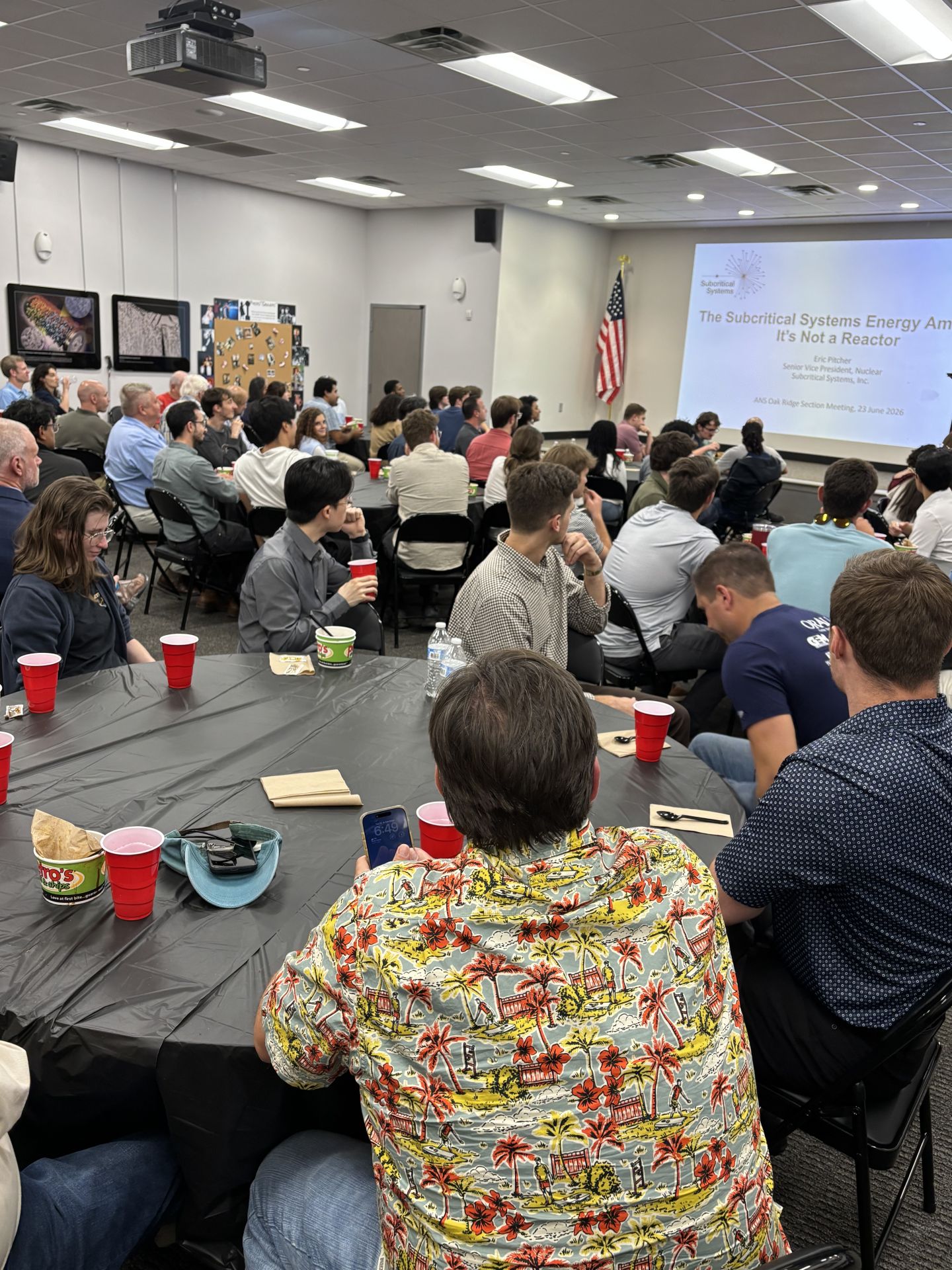 Photo from the June 23, 2026 OR/K ANS dinner meeting with Eric Pitcher